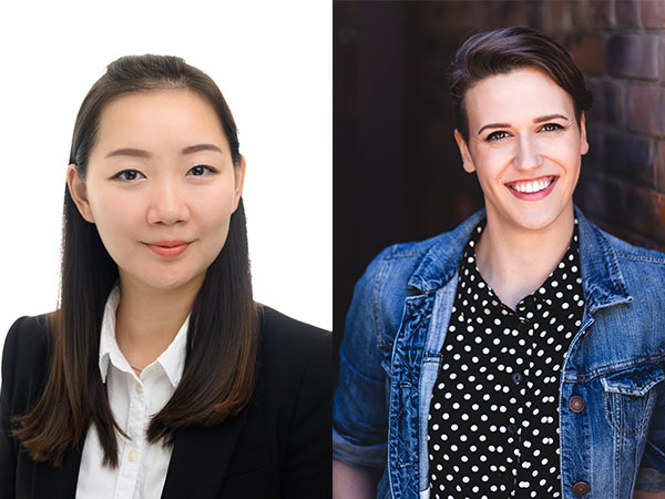 Headshots of Coco Chen and Rebecca Cuddy