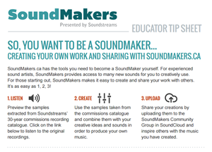 An example of a SoundMakers educational resource